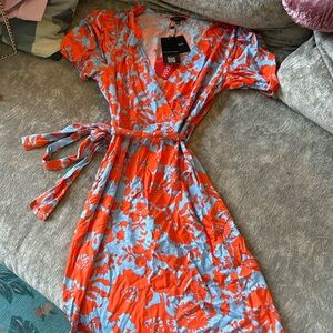 Fabrika Orange and Blue Dress